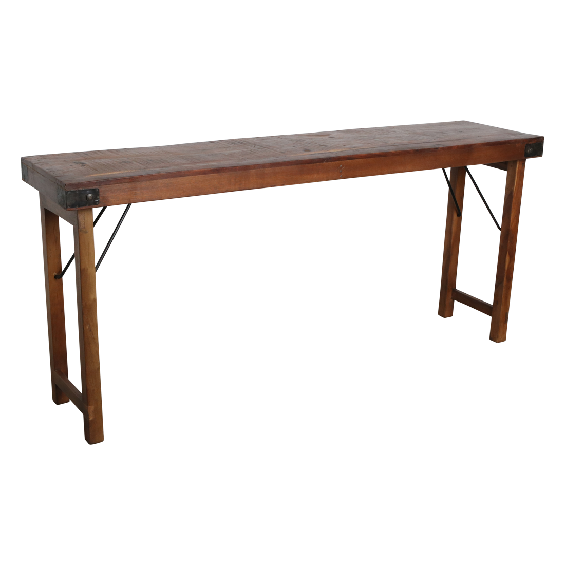 Raw Materials Amsterdam Inklapbare Tafel | Bruin | H76 x B165 x D40 cm