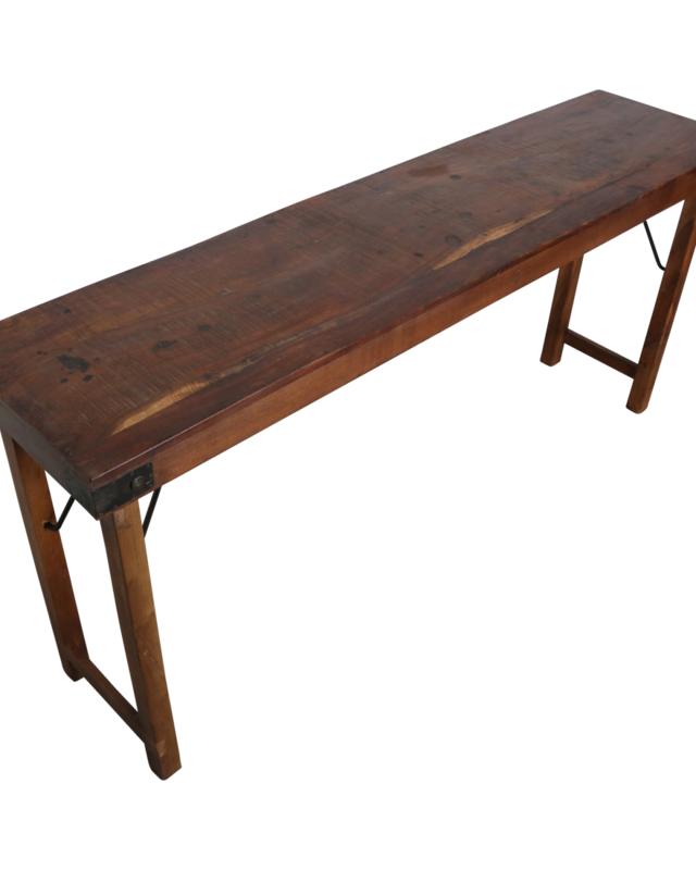 Raw Materials Amsterdam Inklapbare Tafel | Bruin | H76 x B165 x D40 cm