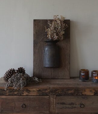 Rene Houtman Wandpaneel Met Vaas/Kruik | Houten Lijst | Nr 1 | H56xB35 cm