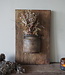 Rene Houtman Wandpaneel Met Vaas/Kruik | Houten Lijst | Nr 13 | H56xB36 cm