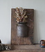 Rene Houtman Wandpaneel Met Vaas/Kruik | Houten Lijst | Nr 25 | H56xB35,5 cm