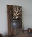 Rene Houtman Wandpaneel Met Vaas/Kruik | Houten Lijst | Nr 26 | H56xB35,5 cm