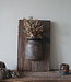 Rene Houtman Wandpaneel Met Vaas/Kruik | Houten Lijst | Nr 35 | H56xB35,5 cm