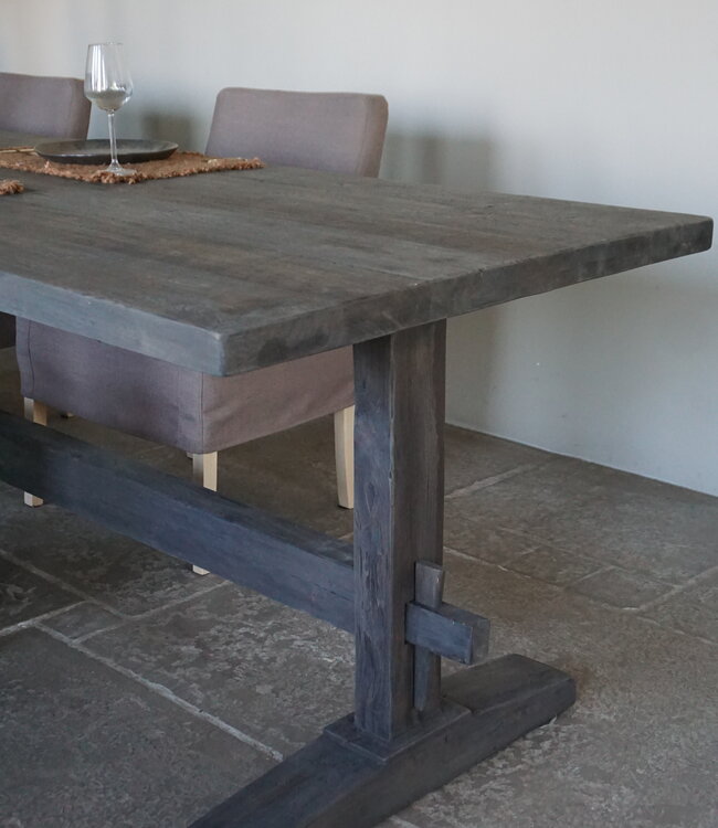 Luksa Home Collection Houten Eettafel Thomas | Antique Grey | Kies Maat