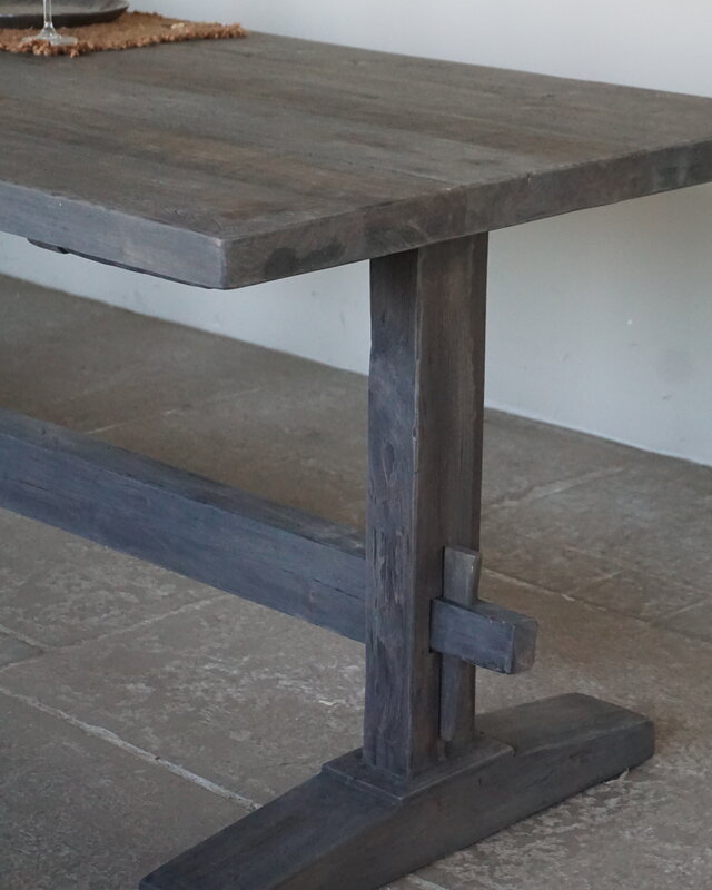 Luksa Home Collection Houten Eettafel Thomas | Antique Grey | Kies Maat