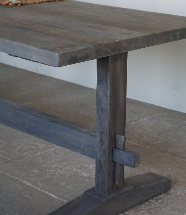 Luksa Home Collection Houten Eettafel Thomas | Antique Grey | Kies Maat