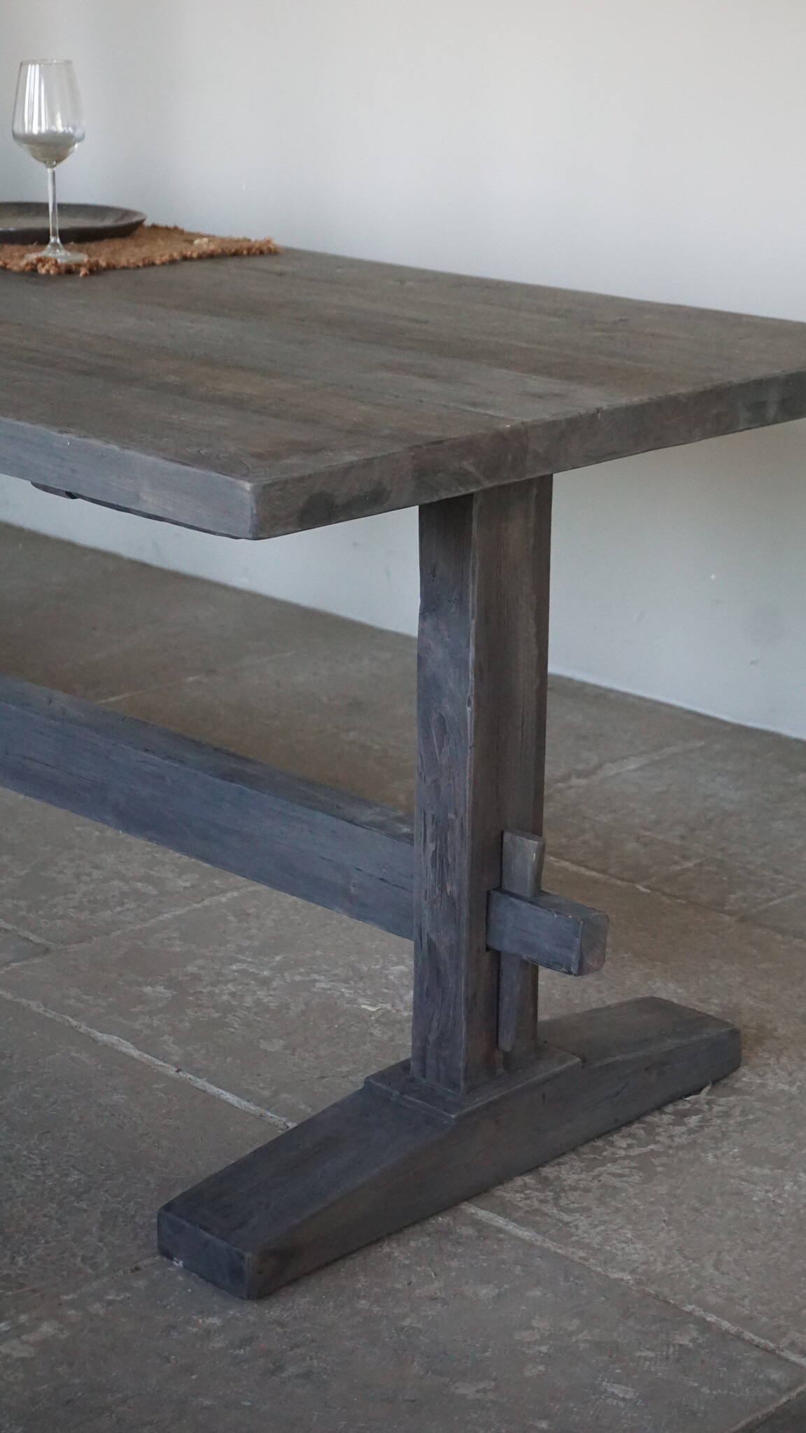Luksa Home Collection Houten Eettafel Thomas | Antique Grey | Kies Maat