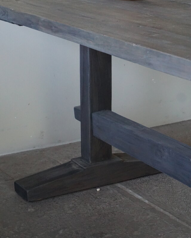 Luksa Home Collection Houten Eettafel Thomas | Antique Grey | Kies Maat