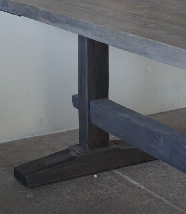 Luksa Home Collection Houten Eettafel Thomas | Antique Grey | Kies Maat