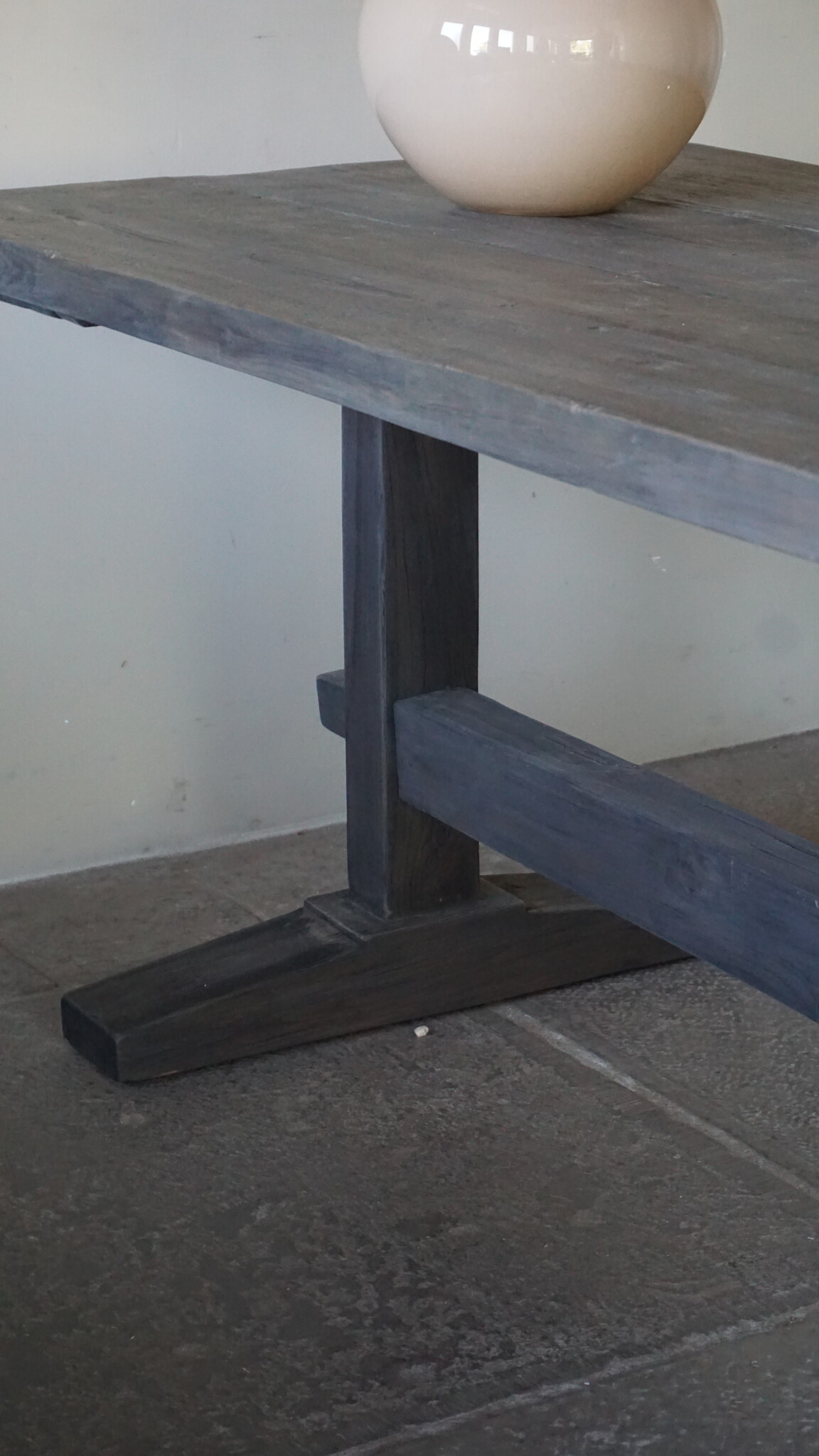 Luksa Home Collection Houten Eettafel Thomas | Antique Grey | Kies Maat