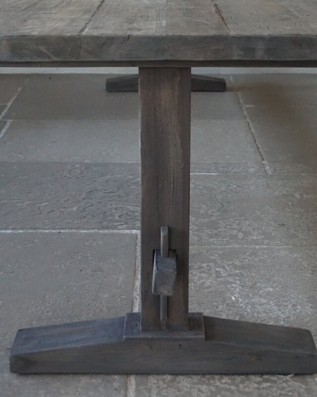 Luksa Home Collection Houten Eettafel Thomas | Antique Grey | Kies Maat