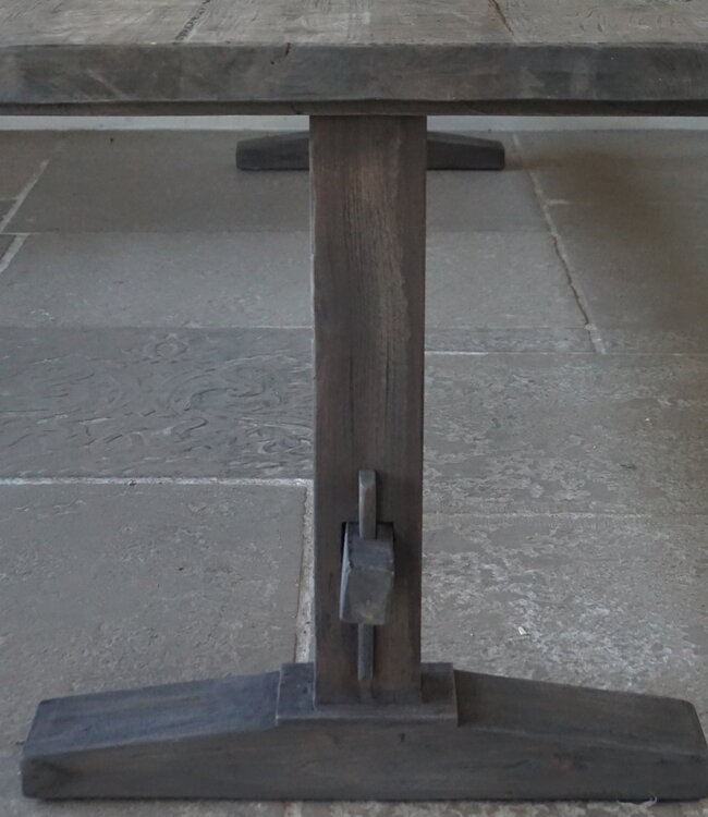 Luksa Home Collection Houten Eettafel Thomas | Antique Grey | Kies Maat