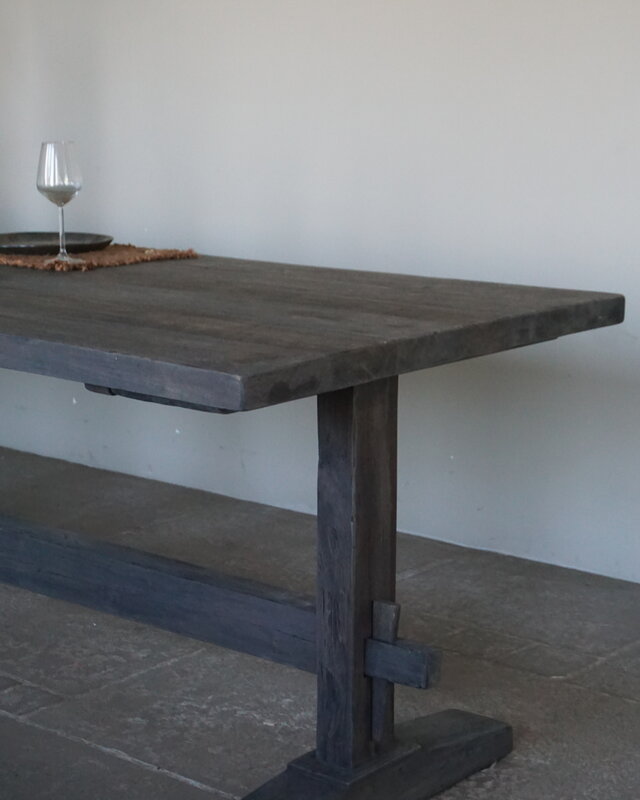 Luksa Home Collection Houten Eettafel Thomas | Antique Grey | Kies Maat
