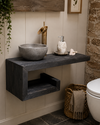 Rene Houtman Rosa - Fonteinmeubelset -  Black - Beton - Brons