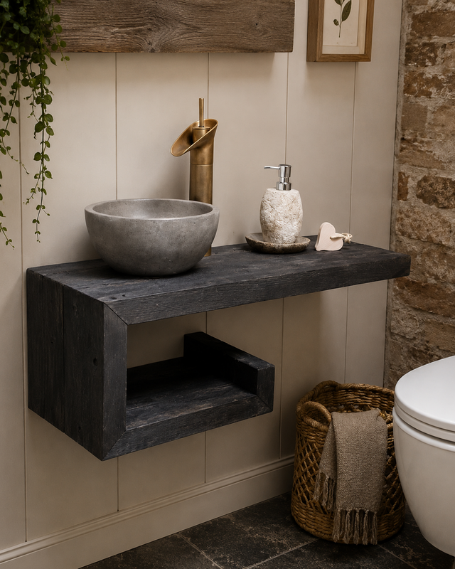 Rene Houtman Rosa - Fonteinmeubelset -  Black - Beton - Brons