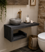 Rene Houtman Rosa - Fonteinmeubelset -  Black - Beton - Brons