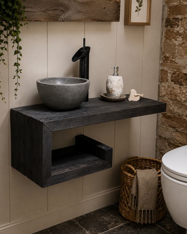 Rene Houtman Rosa - Fonteinmeubelset -  Black - Beton - Black