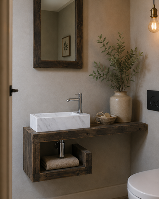 Rene Houtman Rosa - Fonteinmeubelset - Marmer - Chroom