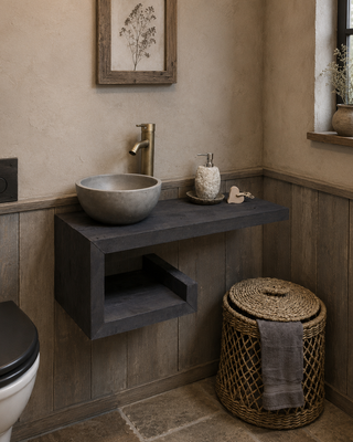 Rene Houtman Rosa - Fonteinmeubelset -  Black - Beton - Brons1