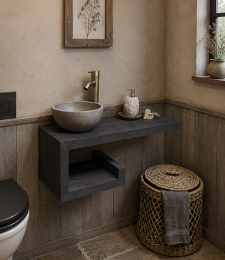 Rene Houtman Rosa - Fonteinmeubelset -  Black - Beton - Brons1