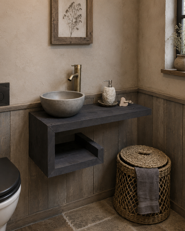 Rene Houtman Rosa - Fonteinmeubelset - Black - Beton - Brons1