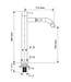 Differnz Koudwaterkraan Hoog Gun Metal 28.5 x 11.5 cm