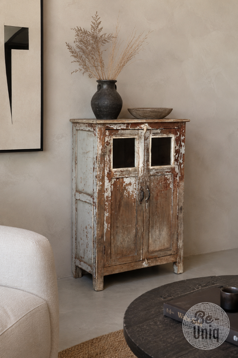Be-Uniq Unieke Verweerde Kast | India | H100xB65xD33 cm