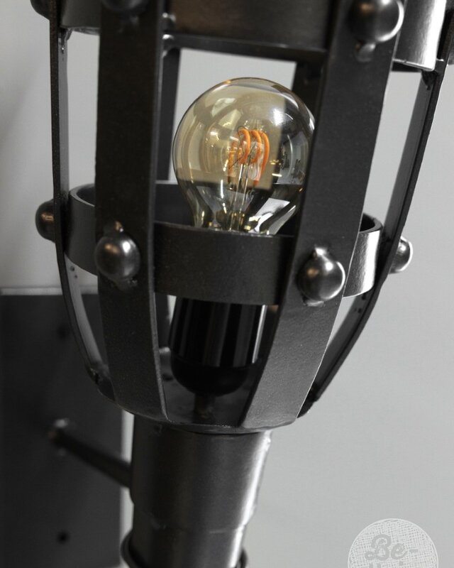 Be-Uniq Wandlamp Kasteel | Gun Metal | H52xB17xD30 cm