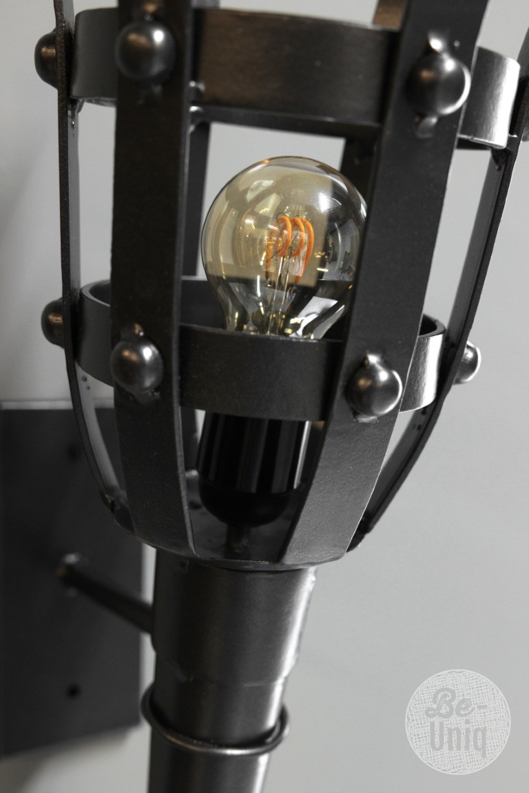 Be-Uniq Wandlamp Kasteel | Gun Metal | H52xB17xD30 cm
