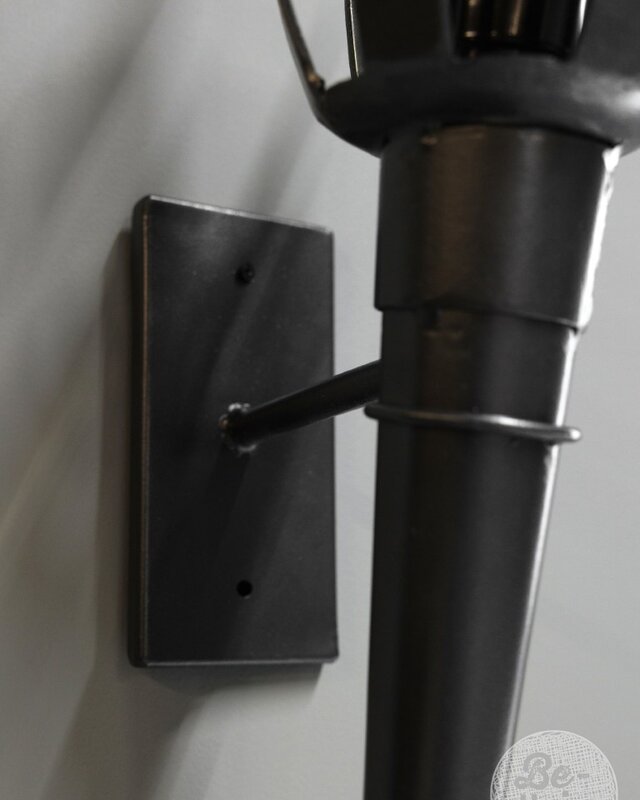 Be-Uniq Wandlamp Kasteel | Gun Metal | H52xB17xD30 cm