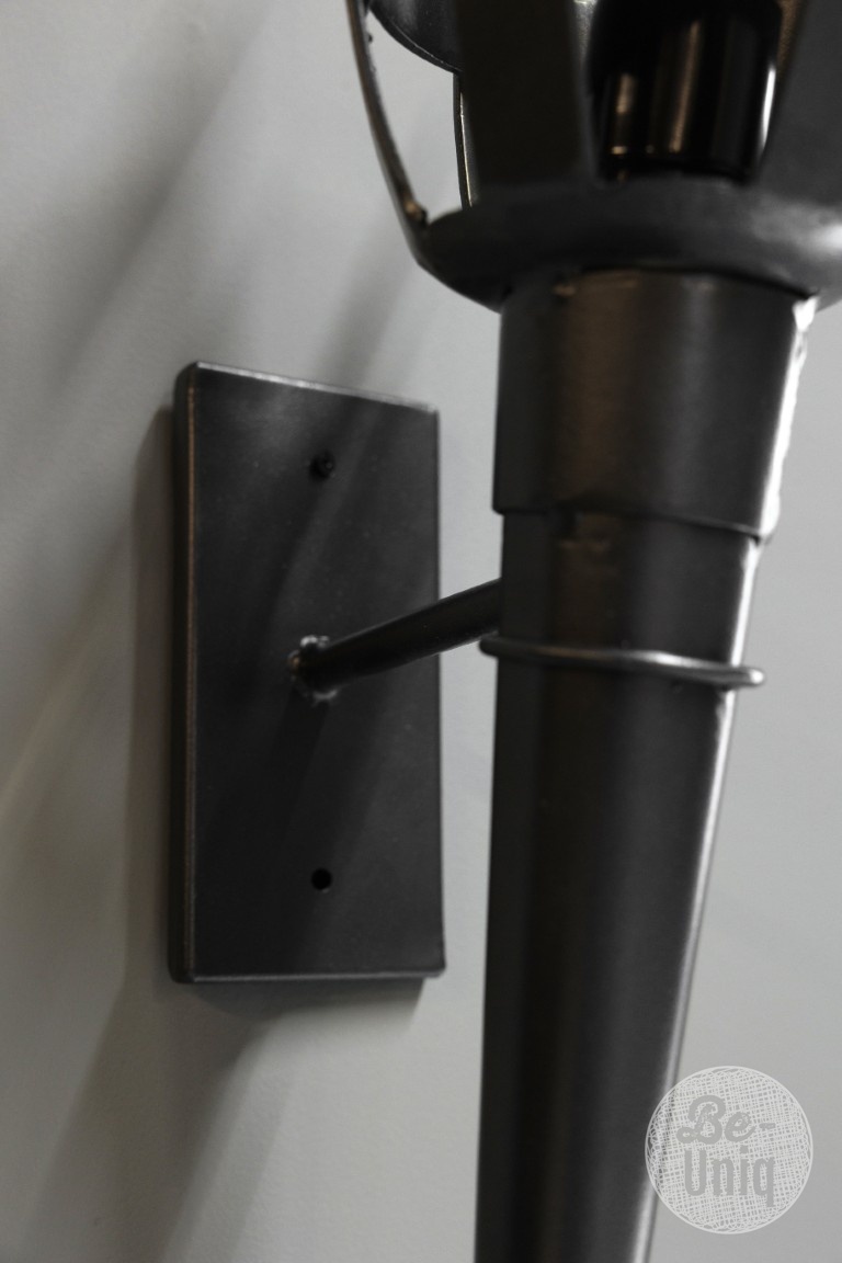 Be-Uniq Wandlamp Kasteel | Gun Metal | H52xB17xD30 cm