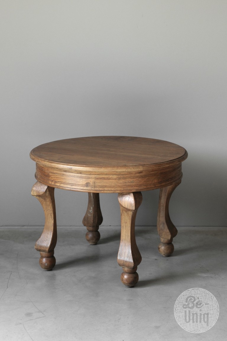 Be-Uniq Unieke Ronde Bijzettafel | India | H45 x D60 cm