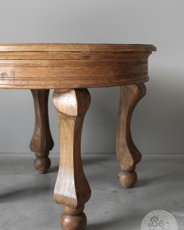 Be-Uniq Unieke Ronde Bijzettafel | India | H45 x D60 cm