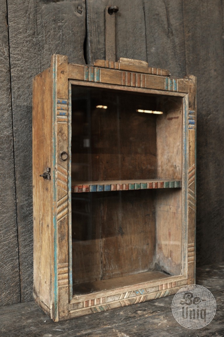 Be-Uniq Authentiek Vitrinekastje | India | H61xB42xD16 cm