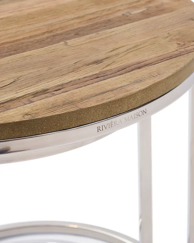 Rivièra Maison Soho Bijzettafel | Set Van 2 | Gerecycled Iepenhout
