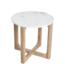 Raw Materials Amsterdam Bijzettafel | Marmer | Rond | Wit | H50 x D50 cm
