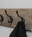 Be-Uniq Houten Kapstok James | Zwarte Haken | 2 Maten