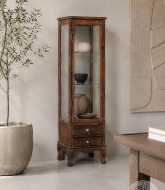Be-Uniq Oude Vitrinekast | India | H122xB34xD34 cm