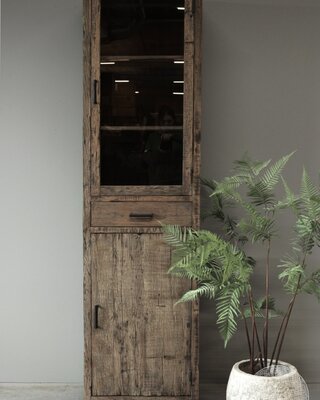 Be-Uniq Vitrinekast Tucson | Rechts | H225xB60xD40 cm