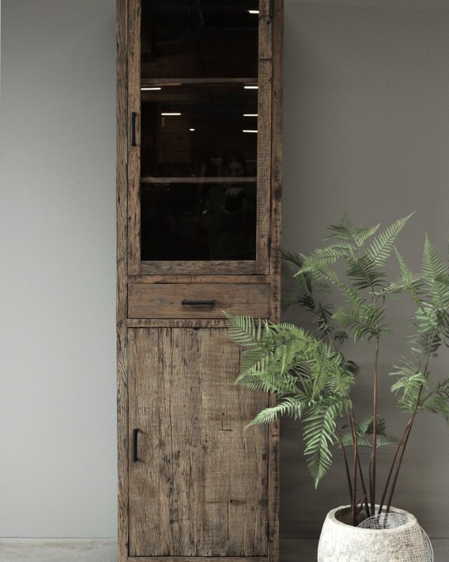 Be-Uniq Vitrinekast Tucson | Rechts | H225xB60xD40 cm