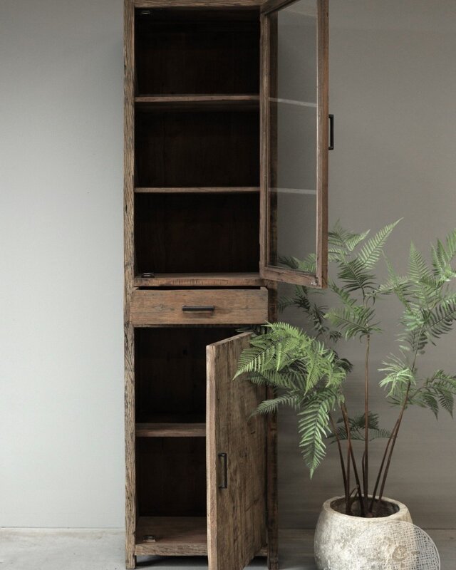 Be-Uniq Vitrinekast Tucson | Rechts | H225xB60xD40 cm