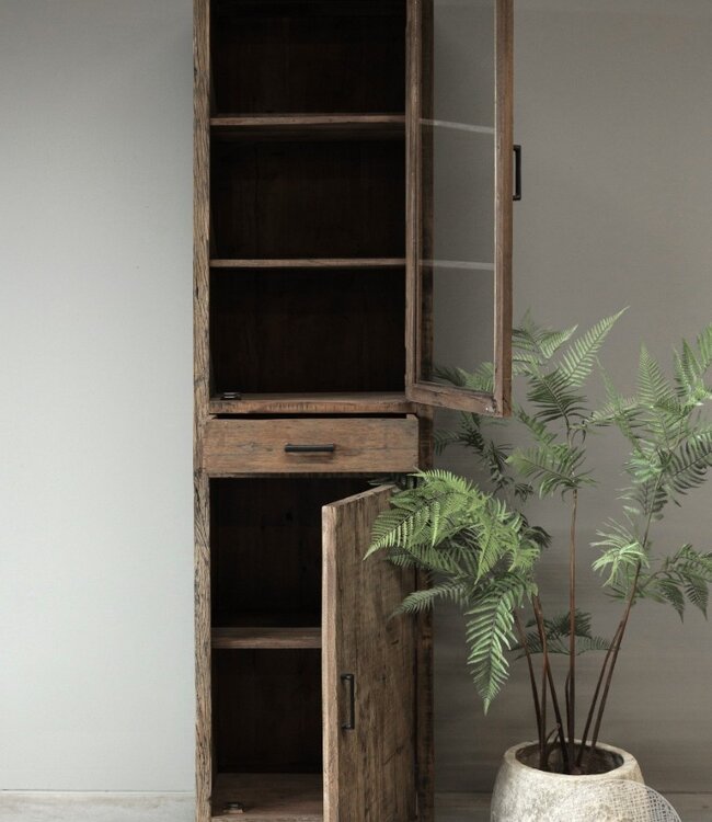 Be-Uniq Vitrinekast Tucson | Rechts | H225xB60xD40 cm