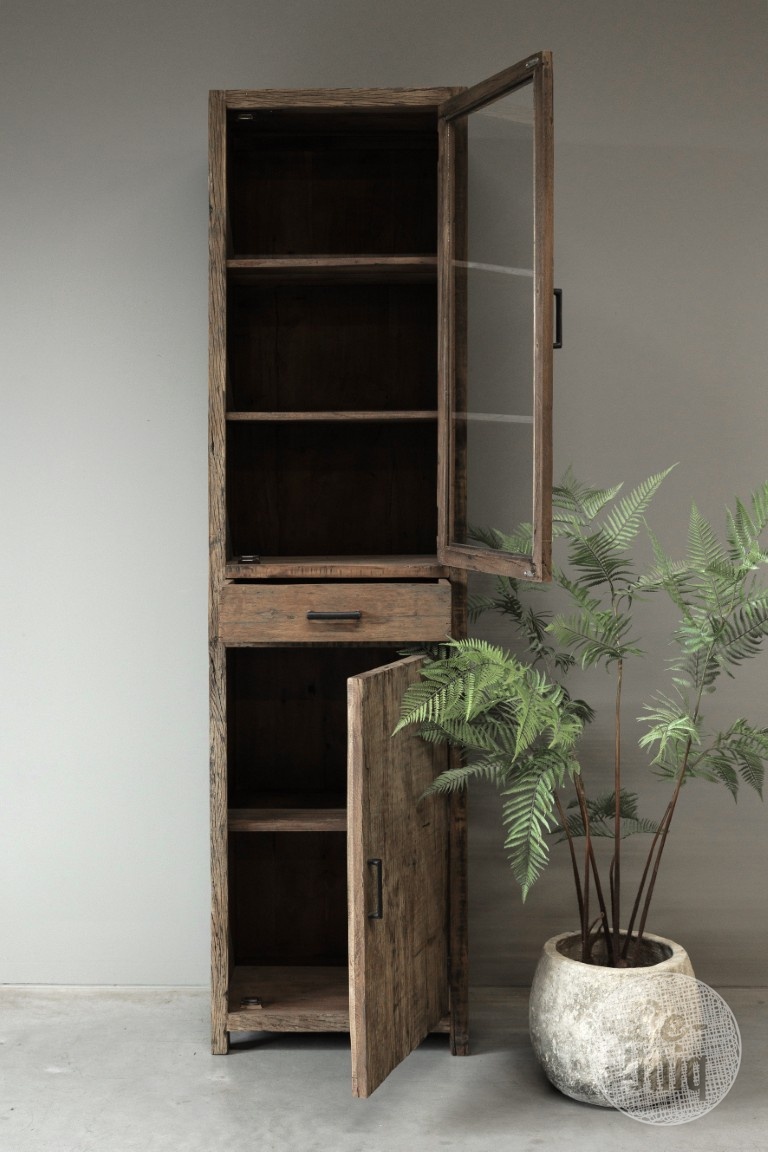 Be-Uniq Vitrinekast Tucson | Rechts | H225xB60xD40 cm