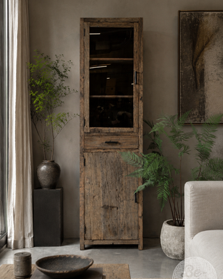 Be-Uniq Vitrinekast Tucson | Links | H225xB60xD40 cm