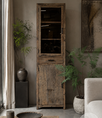 Be-Uniq Vitrinekast Tucson | Links | H225xB60xD40 cm