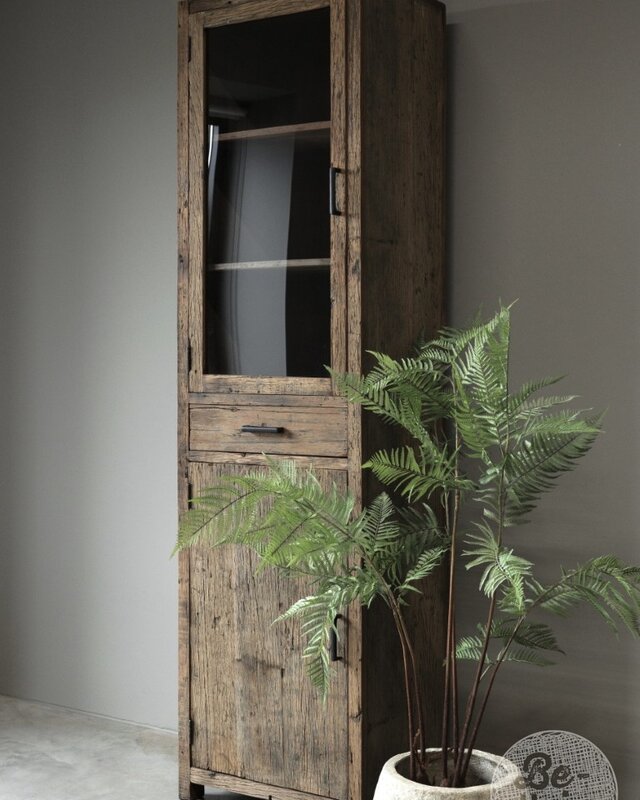 Be-Uniq Vitrinekast Tucson | Links | H225xB60xD40 cm