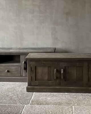 Aura Peeperkorn Houten TV-Meubel | 2-Deurs | H50 B100 x D45 cm
