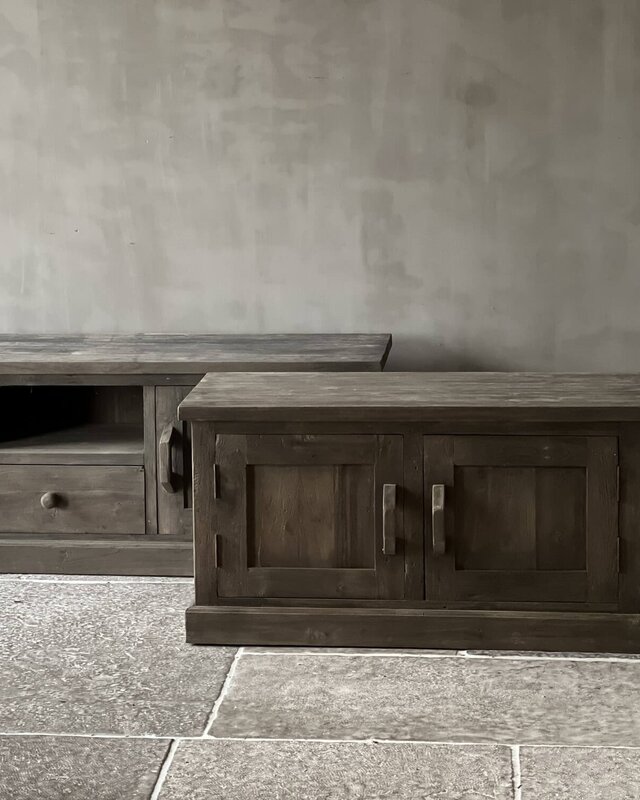 Aura Peeperkorn Houten TV-Meubel | 2-Deurs | H50 B100 x D45 cm