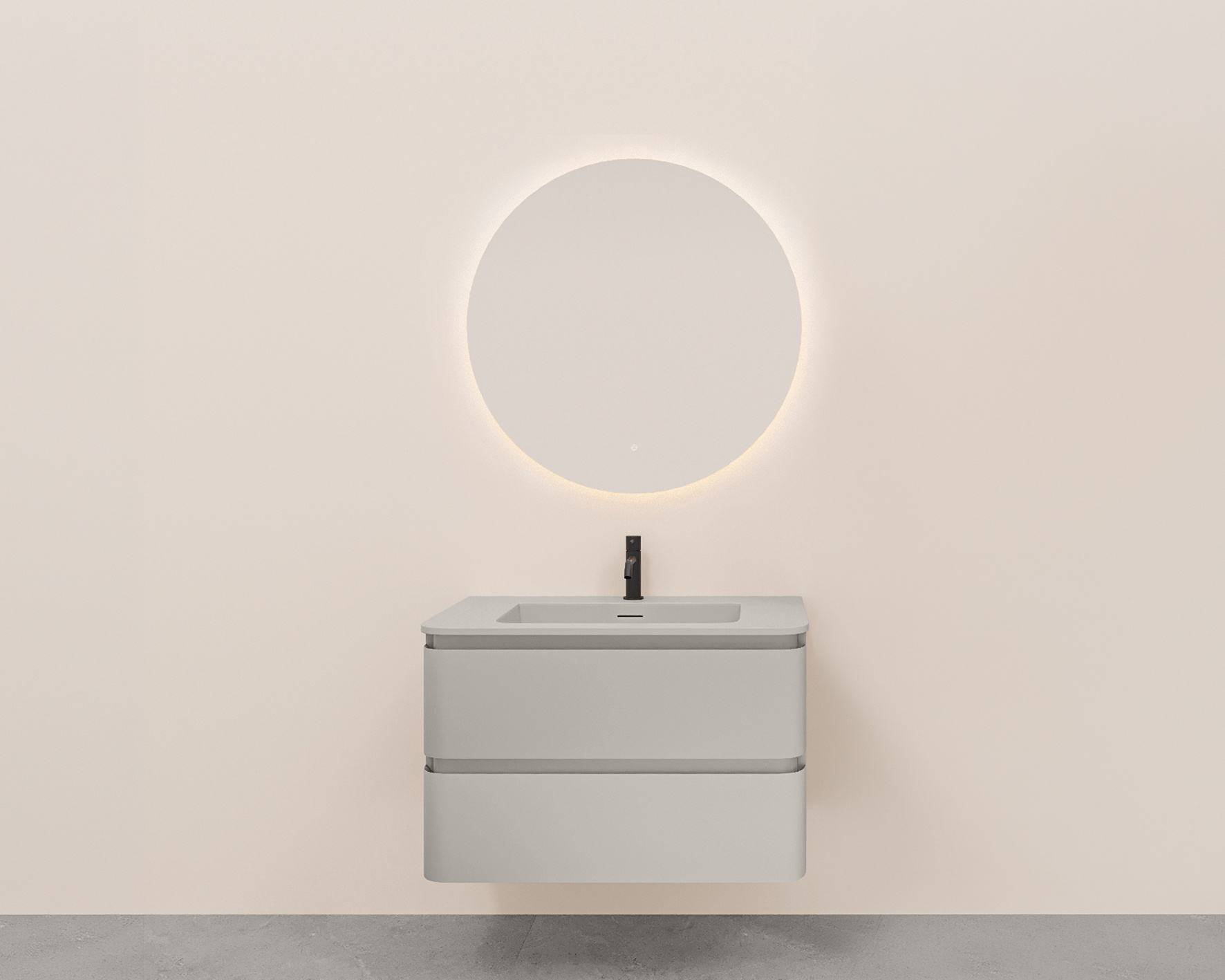 Rene Houtman Badkamermeubel Novira | Mat Zand | 100 cm | Stel Samen