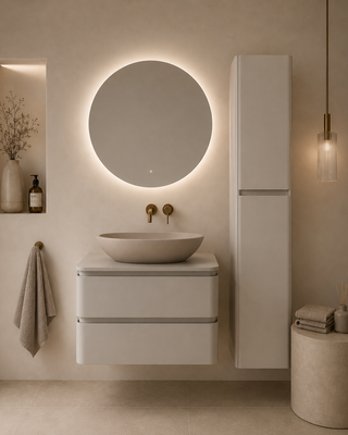 Rene Houtman Badkamermeubel Novira | Mat Zand | 120 cm | Stel Samen
